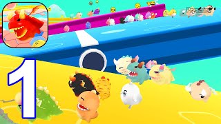 STAR Guys - Fall Together - Gameplay Walkthrough Part 1 Tutorial Random Funny Minigames (Android) screenshot 1