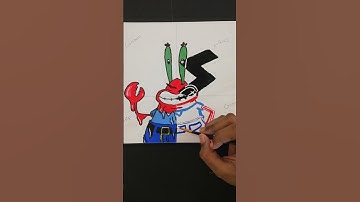 Drawing Mr.Krabs in four different style | Part 4 | Glow