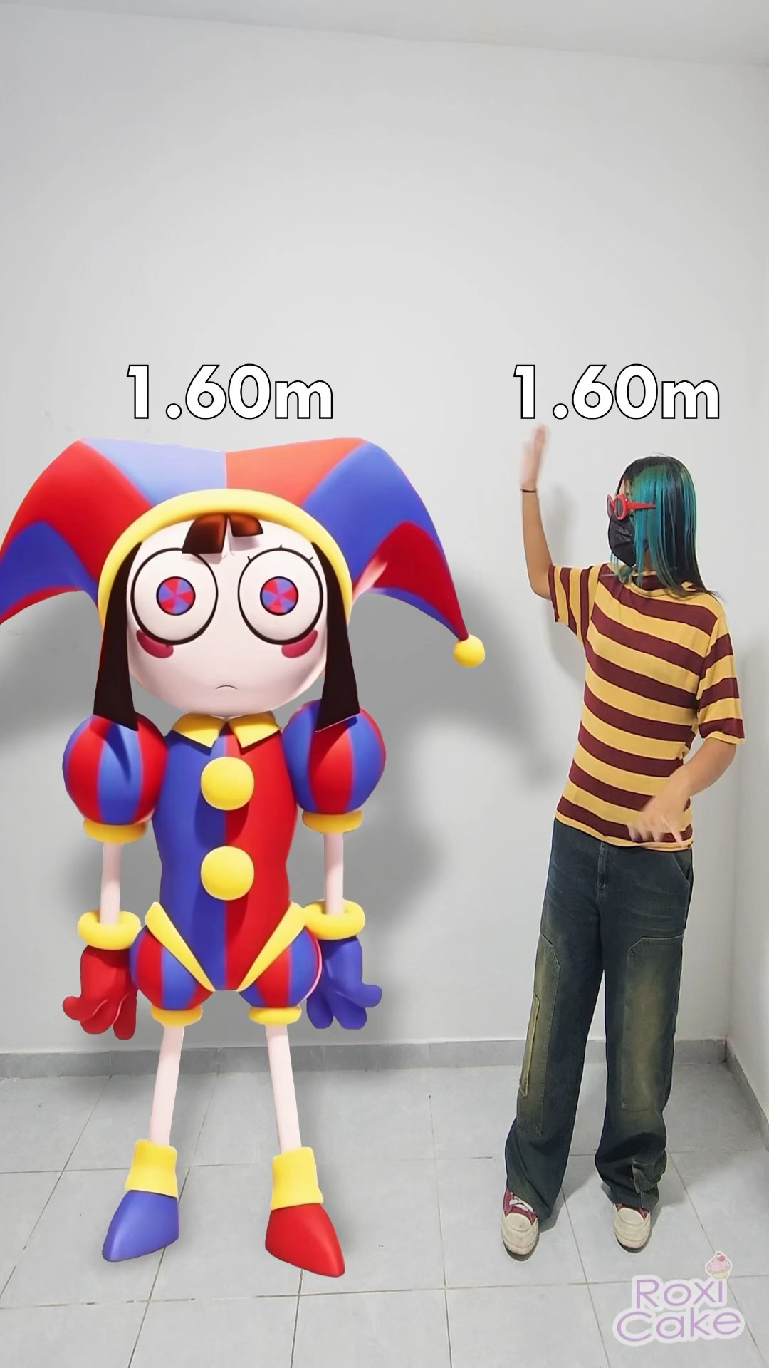 ESTATURA DE LOS PERSONAJES DE DIGITAL CIRCUS :D #SHORTS