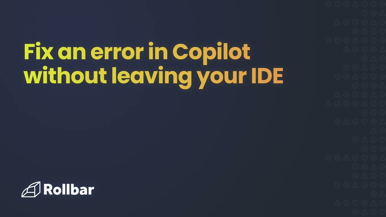 Fix an error in Copilot without leaving your IDE