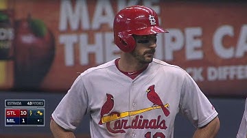 STL@MIL: Carpenter singles for Cards