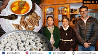 Forgotten Food of Ladakh - Paktsa Markhu (sweet aata dumplings) + Meat Chhutagi + JUICY Mutton Momo