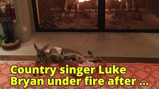 Country singer Luke Bryan under fire after kangaroo Christmas present to wife