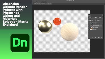 Dimension  Objects Render  Process with  Photoshop  Object and  Materials  Selection Masks  Explaine