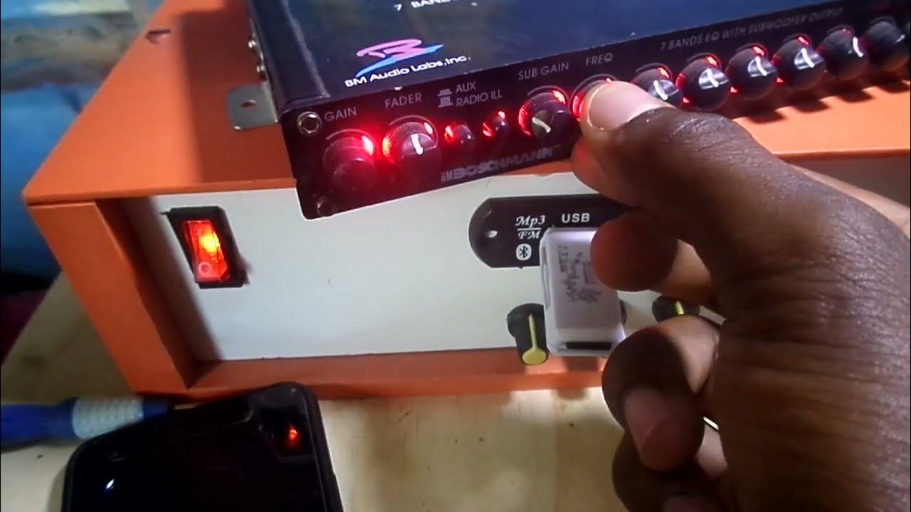 How to connect Equalizer to amplifier - YouTube