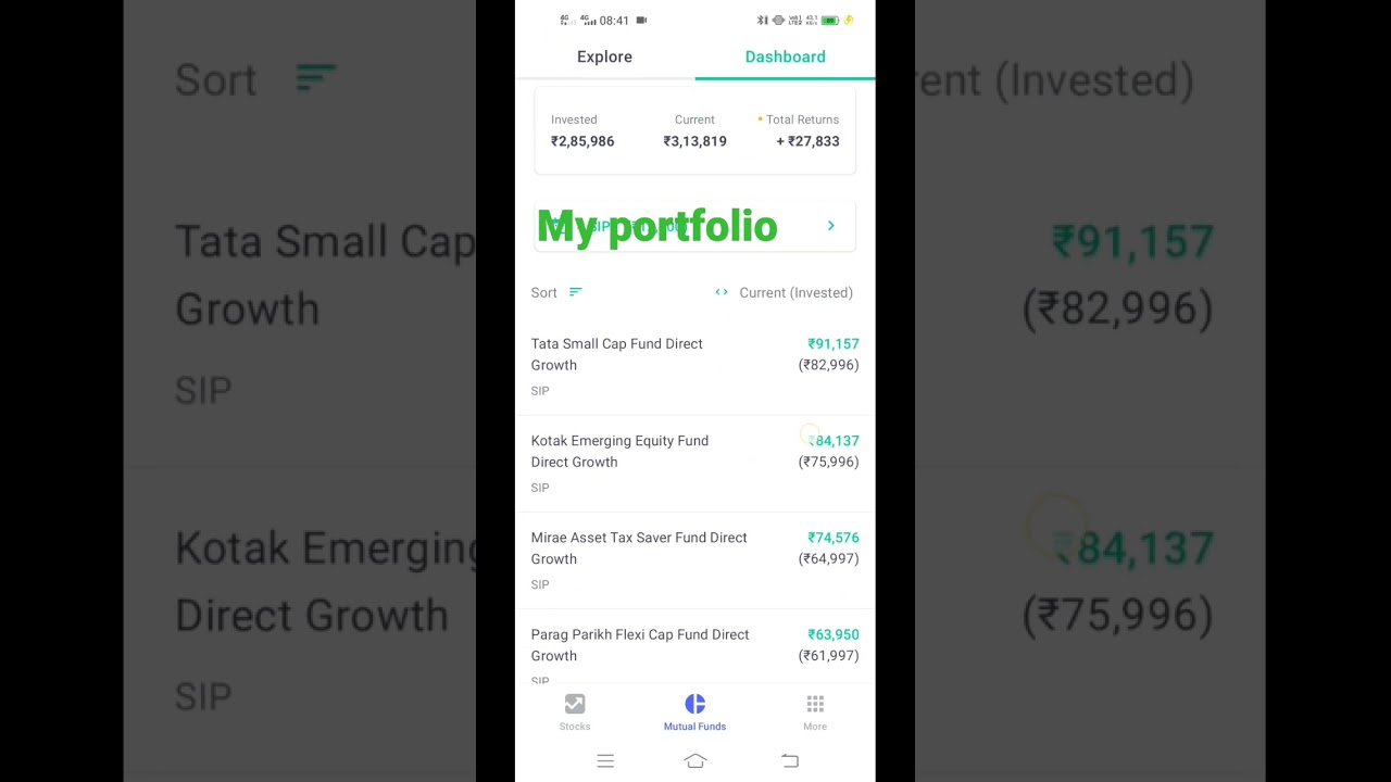 my mutual fund portfolio