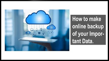 How to Make backup of your important data.  URDU/HINDI // 2018