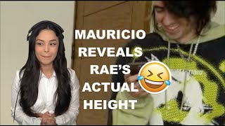 Mauricio accidentally leaked Rae&#39;s actual height … and Rae reacts to it 😆