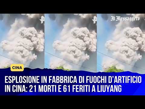 Video Esplosione in fabbrica di fuochi dartificio in Cina: 21 morti e 61 feriti a Liuyang
