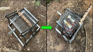 캠핑용 스텐 회전그릴 만들기 /Making a stainless rotating grill for camping