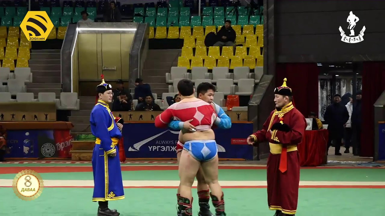 Шууд:Сар шинийн баярт зориулсан Аймаг, цэргийн начин, харцага цолтнуудын барилдаан