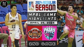 MPBL HIGHLIGHTS: BATANGAS CITY TUANDUAY RUM MASTERS VS PASAY VOYAGERS (APRIL 25, 2024)