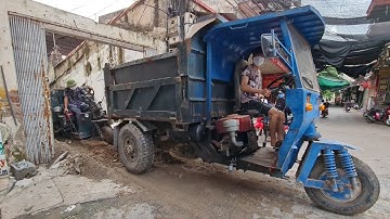 Giải cứu thót tim 2 xe công nông chở cát sa lầy | Rescue Diy tricycle carrying bog sand