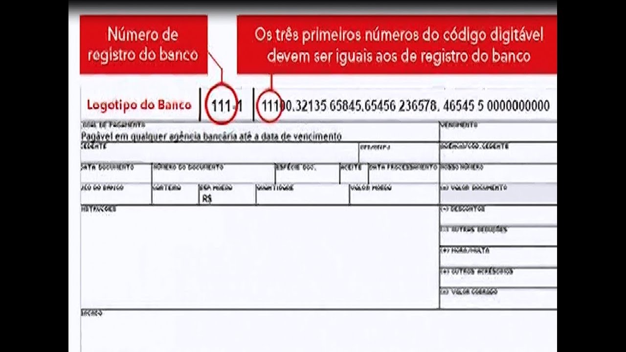Como Saber Se Um Boleto Banc rio Falso YouTube