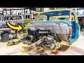 Fabricating a Custom 6L90 C10 Transmission Tunnel - Bagged LS Swapped Chevy Truck Ep. 3