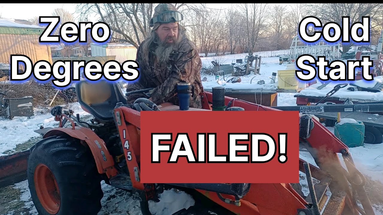 Cold Start Failed! Now What to do? Kubota B7100 Diesel Tractor Engine
