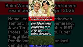 Portrait Of Baim Wong U0026 Paulas Wedding Now Ly Separated