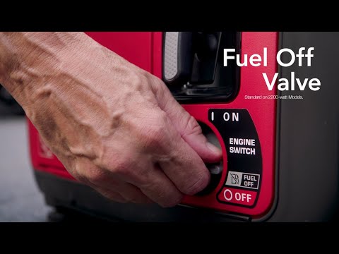 Honda Generators: Fuel Off Valve