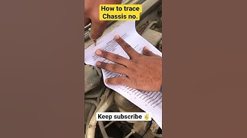Why we trace chassis no.??? #facts #youtubeshorts