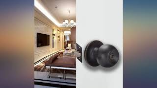 Oil Rubbed Bronze Passage Door Knobs, Ball Style Keyless Round Privacy Door Knob review
