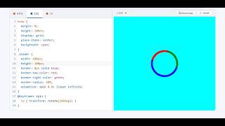 Rotating Gradient Loader Animation using HTML CSS #coding #animation #csstutorial
