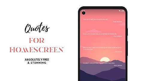 Add Quote Widgets to your homescreen without KWGT !