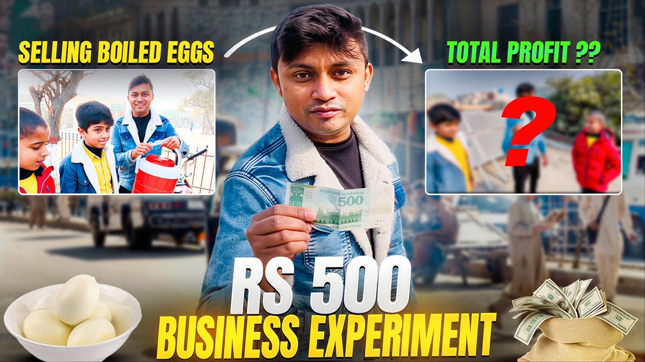 500 Rs Business Experiment | Selling Boiled Eggs in Winter