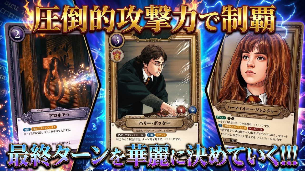 ハリーポッターカード】ハーマイオニーが魔法を駆使してハリーに
