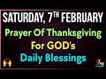 🙌 Saturday Prayer of Gratitude for God’s New Mercies and Faithful Love | February 7th, Saturday