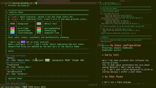 The 8 colors I use in emacs