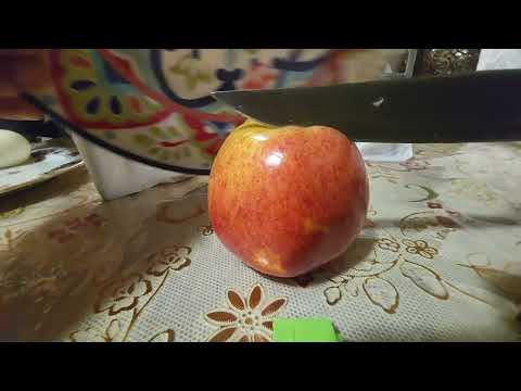 How To Break An Apple in half with your finger - YouTube