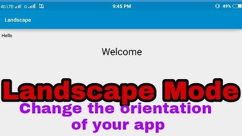 Change the orientation of your app using sketchware | Sketchware tutorials