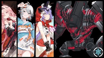 [ Aether Gazer CN] Irkalla Kuramitsuha Skuld vs Haagenti - Iterative Testing 8 α Ice