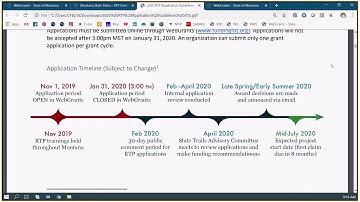 Recreational Trails Program Grant Application Training 2019
