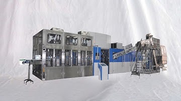 3 in 1 mineral water filling capping sleeve labeling machine with liquid tank remplissage d