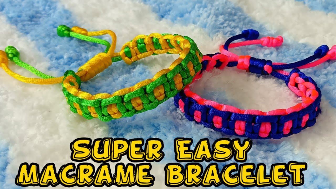 DIY Easy Way to Make Macrame Bracelet Good for Beginners step by step