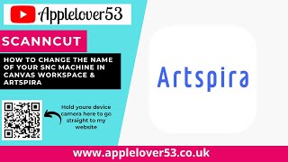 How to change the name of your ScanNcut machine in Canvas Workspace & Artspira