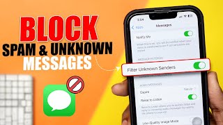 How To Filter Unknown Messages On iPhone | Use Message Filtering on iPhone