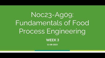 Fundamentals of Food Process Engineering 2023 Week 3 Problem Solving Session