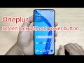 How to lock screen without power button oneplus
