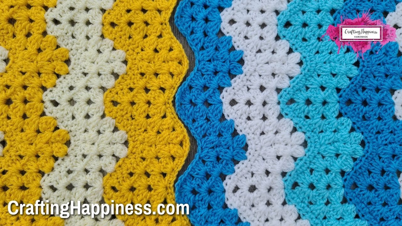 Want a unique looking crochet blanket? 🤔 Try out my Chevron Swirls