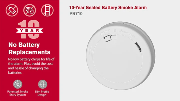 First Alert 10-Year Sealed Battery Smoke Alarm | PR710