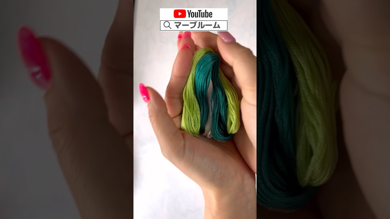 この色の組み合わせ可愛💚 #マーブルーム #ミサンガ #diy #handmade #friendshipbracelet #craft