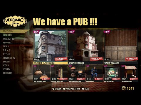 [新品] Enharmonic TAVERN Wildwood Tavern bundle Fallout 76 Atom store showcase - YouTube
