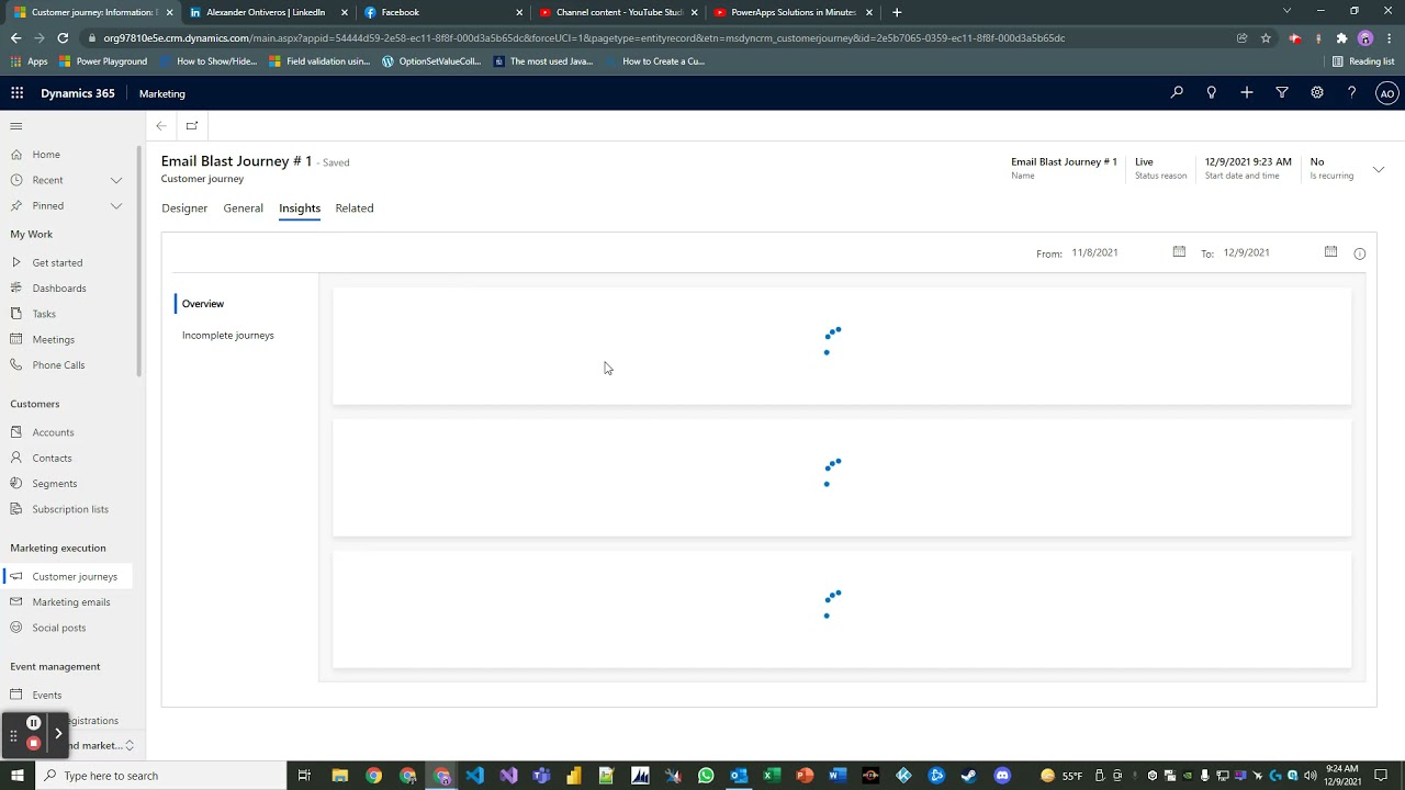 D365 Marketing Lesson 4: Create a Simple Customer Journey (Email Blast ...