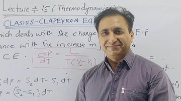 Clausius- Clapeyron Equation