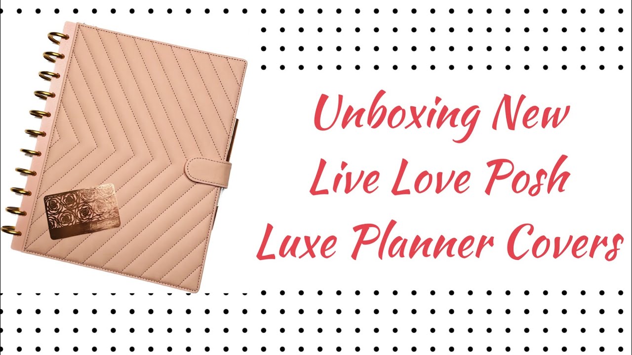 LUXE QUILTED PLANNER COVER SET - CHIC COGNAC – Live Love Posh