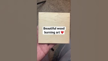 Beautiful wood burning Art!
