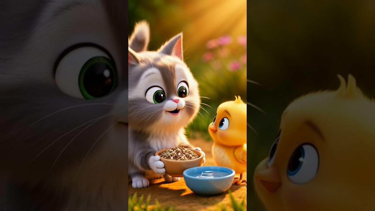 Little Bird & Kind Kitty 🐦😺 | Cute Kids Cartoon 