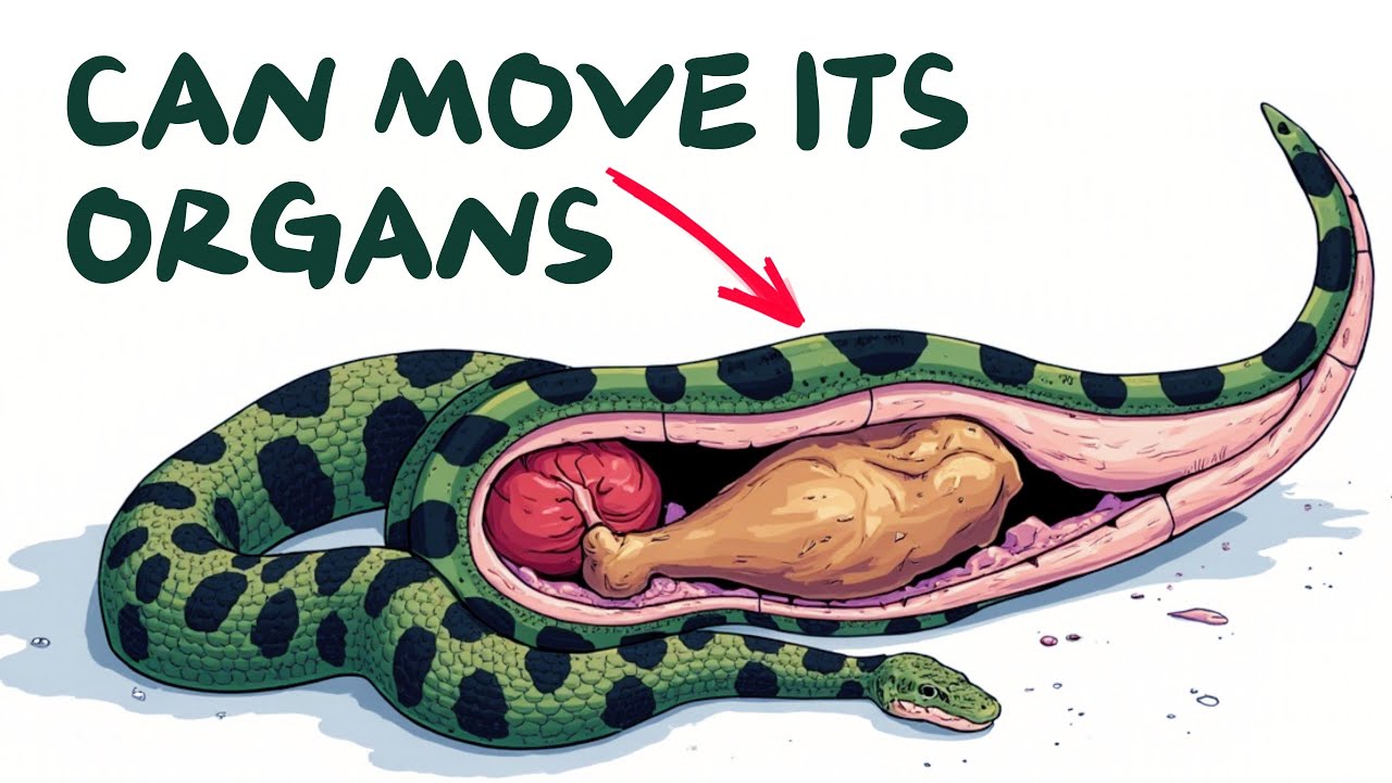 How the Anaconda Moves Its Organs to Swallow Giant Prey - YouTube